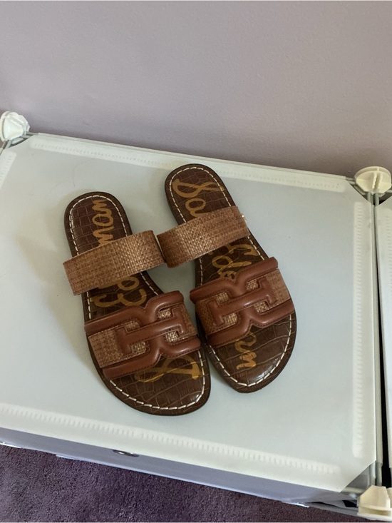 Sam Edelman Shoes - Sam Edelman Brown Two-Tab Slide Sandals